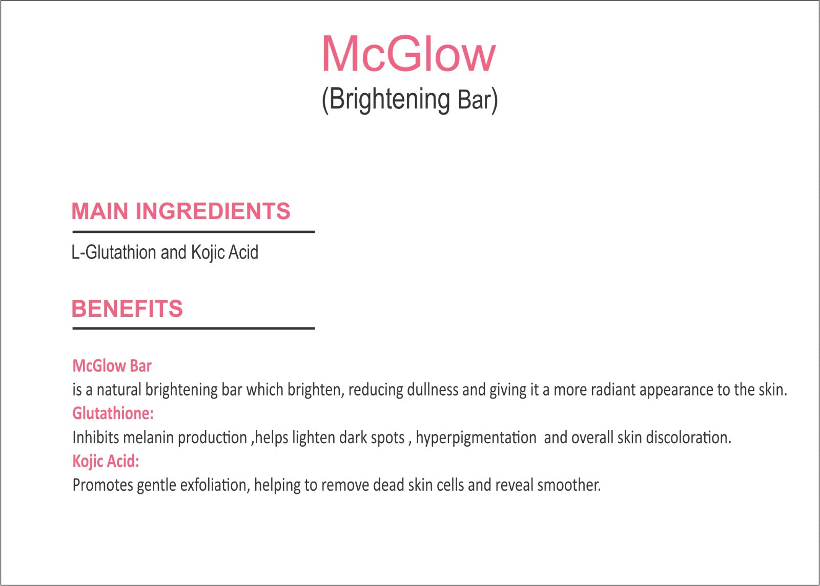 McGlow Bar 80g